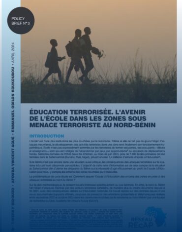 Éducation terrorisée. L&rsquo;avenir de l&rsquo;école dans les zones sous menace terroriste au Nord-Bénin