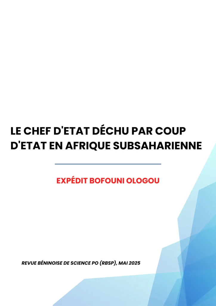 Le chef d’Etat déchu par coup d’Etat en Afrique subsaharienne